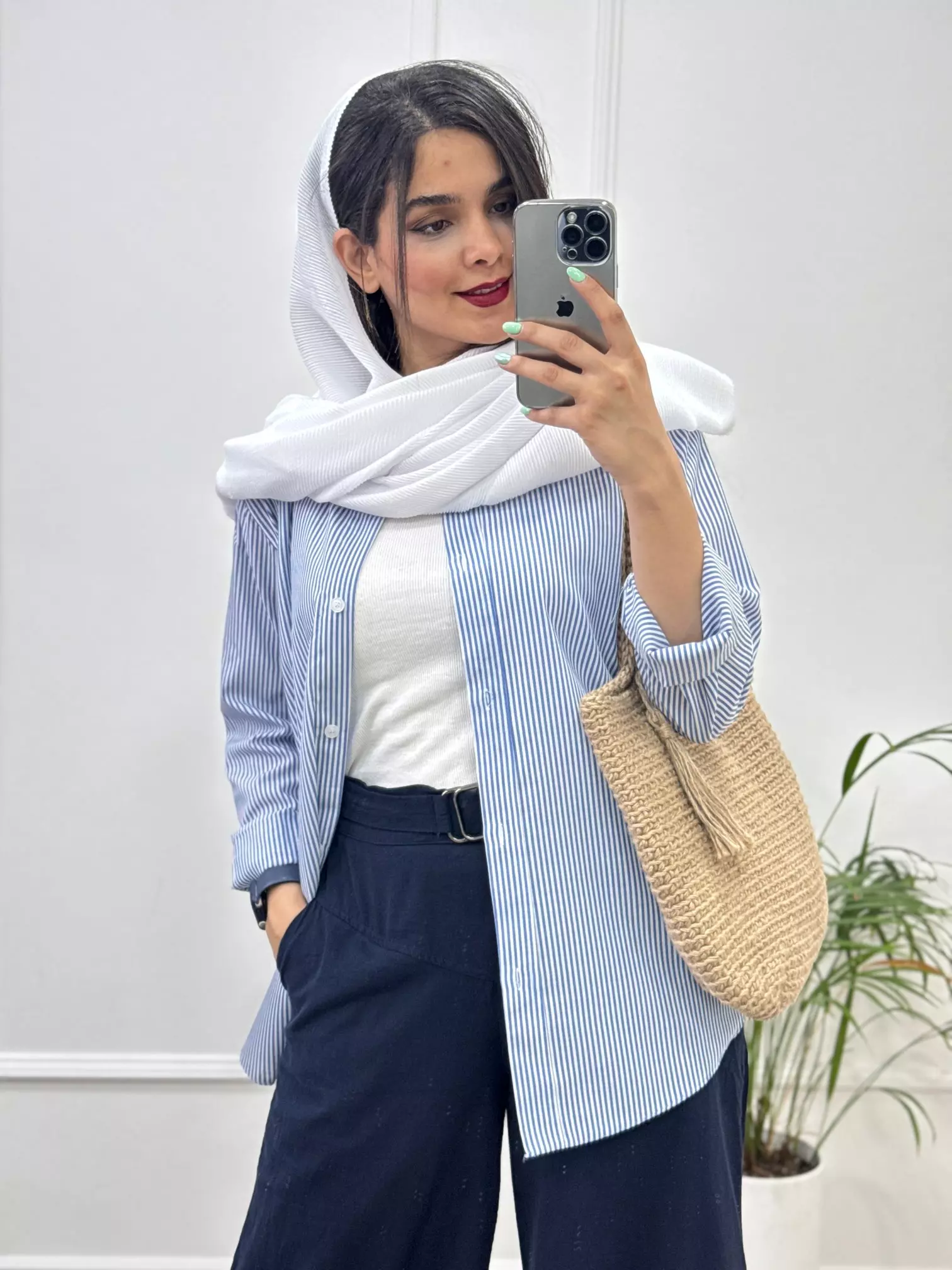 مانتو راه راه تِرندی